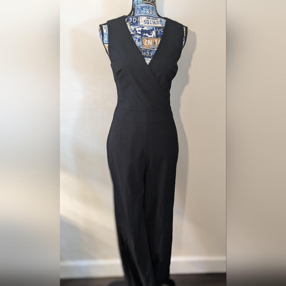 TRINA TURK ($260) Black Wide Leg Jumpsuit